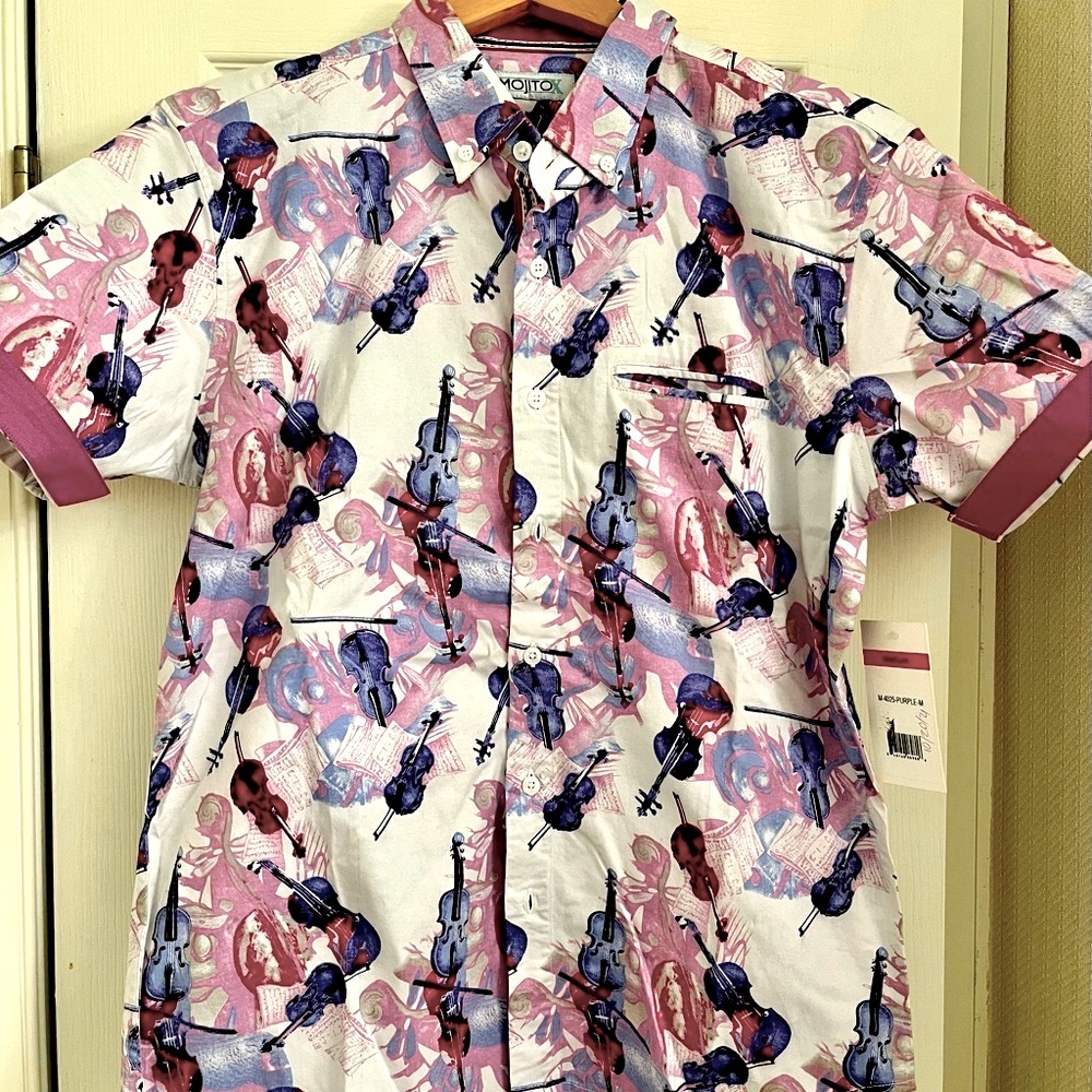 MojitoX super soft super stretch button down shirt